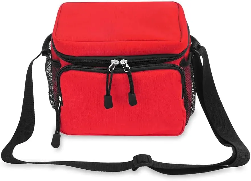 Everest Cooler Lunch Bag, Red, One Size