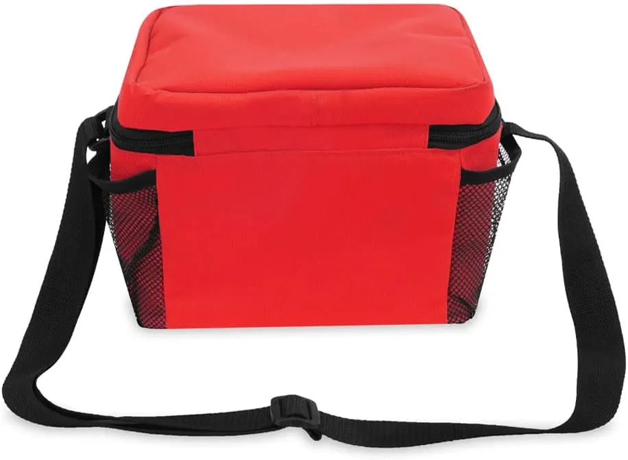 Everest Cooler Lunch Bag, Red, One Size