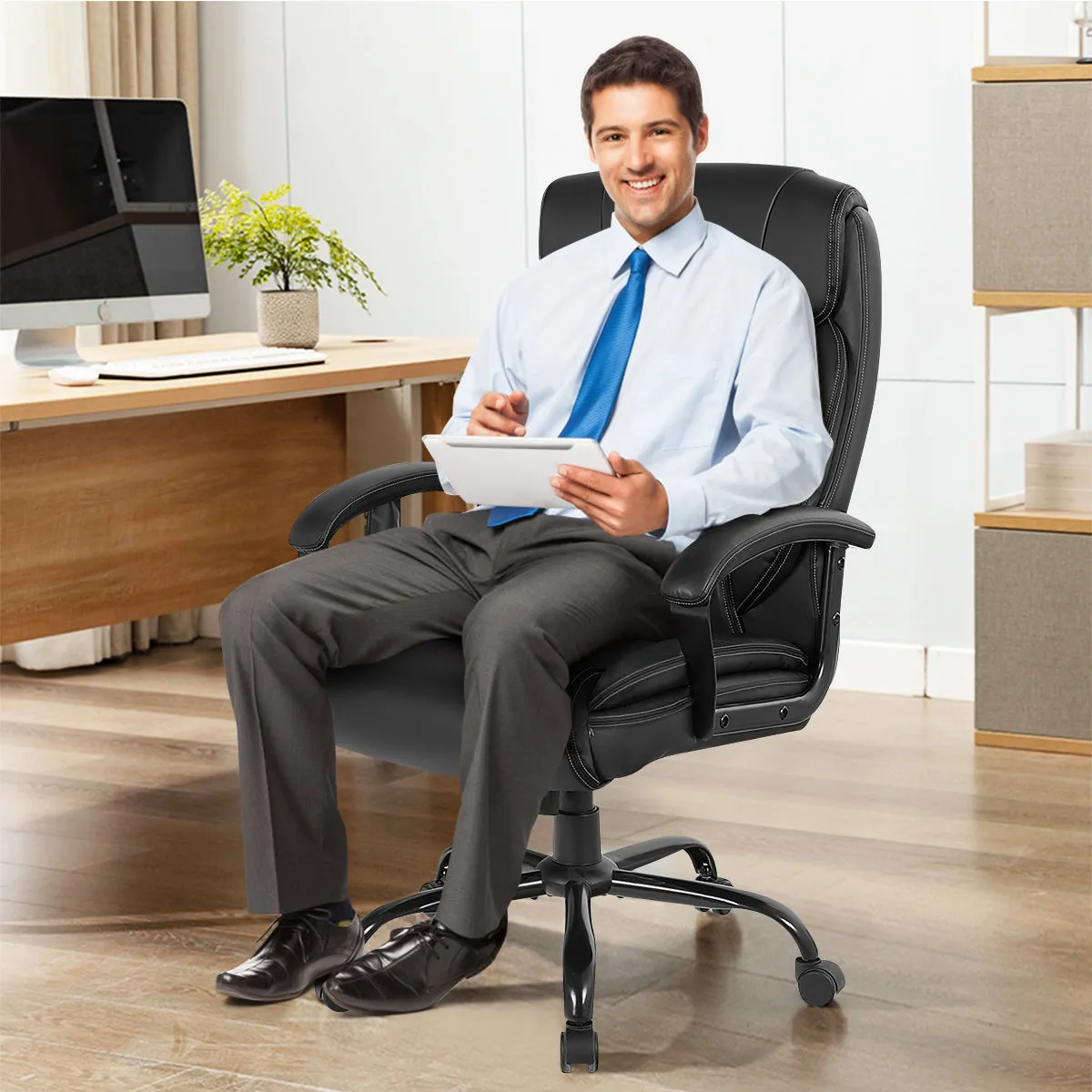 Executive Chair with 6 Point Massage and Adjustable High Back
