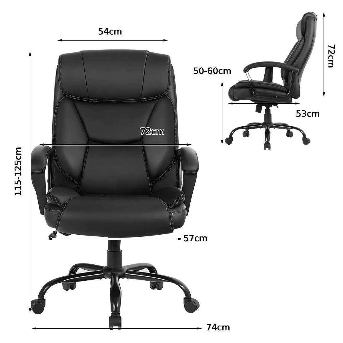 Executive Chair with 6 Point Massage and Adjustable High Back