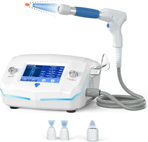 Extracorporeal Shock Wave Therapy ESWT Machine with Focused and Radial Workheads, Physical Therapy to Relieve Joint and Muscle Pain in The Body, Painless, Non-invasive, No Side Effects