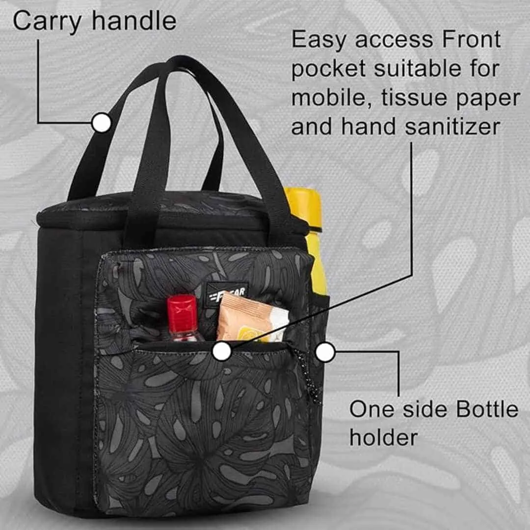 F Gear Hoover Palm Drk Gry Black 7L Lunch bag