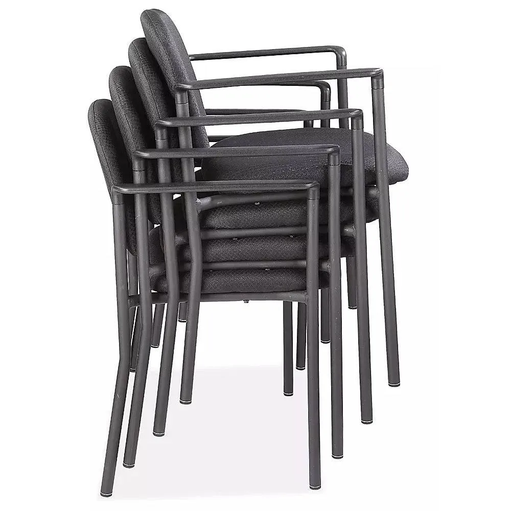 Fabric Stackable Chair with Armrests