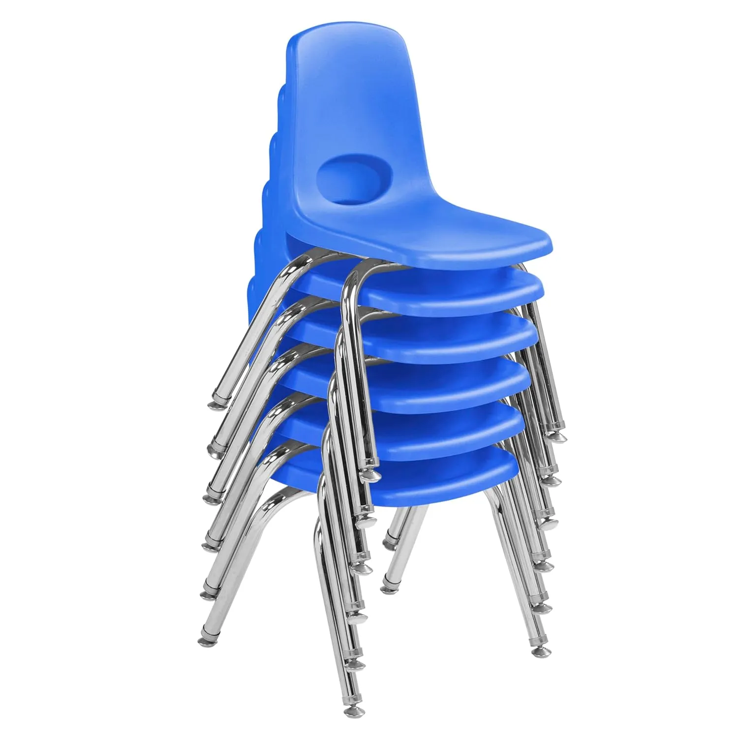Factory Direct Partners 10360-BL Stack Chair, 12", Blue