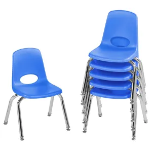 Factory Direct Partners 10360-BL Stack Chair, 12", Blue