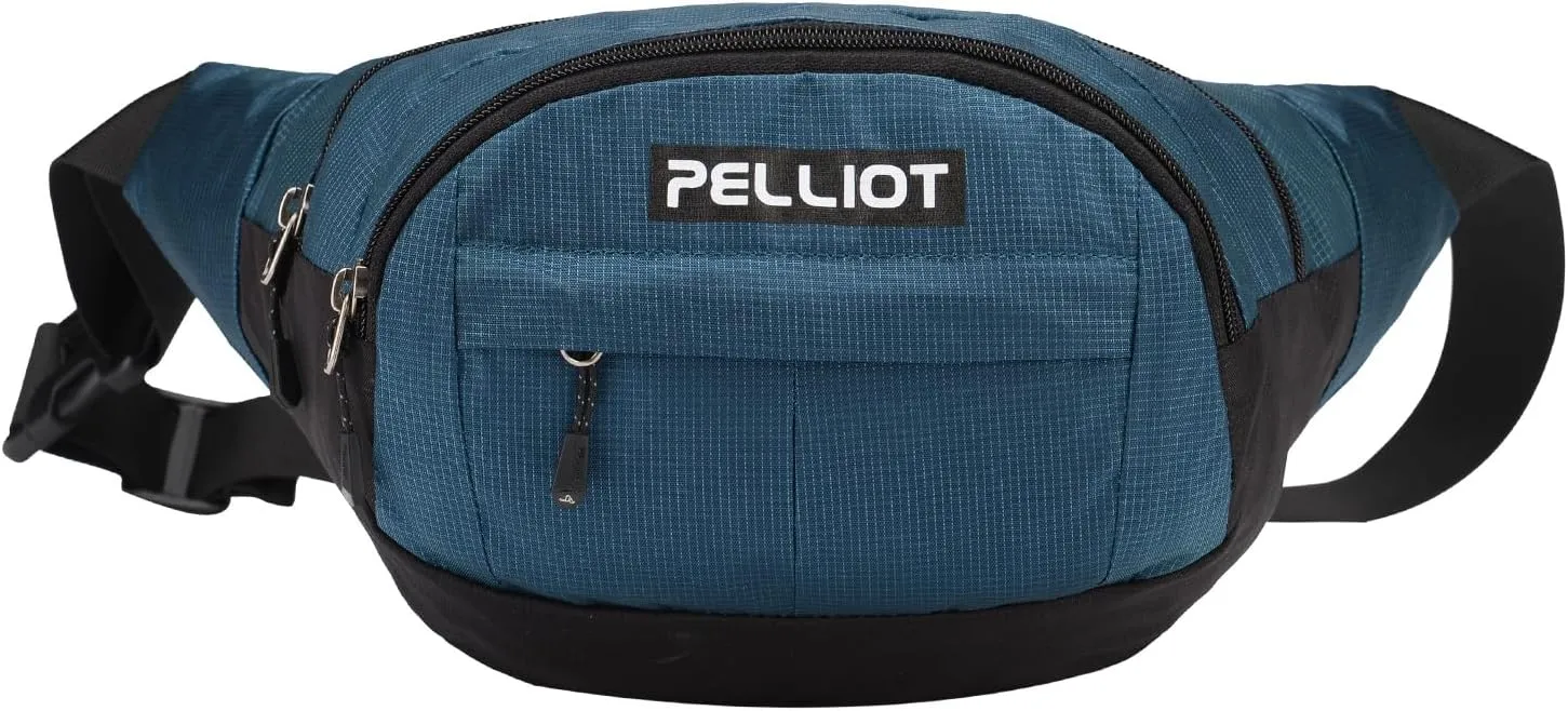 Fanny Pack for Women Men CrossBody Belt Bag Multi Pockets Waist Pack Water Repellent Adjustable Sling Bag for Hiking Running Cyling Traveling Outdoor Shady Blue