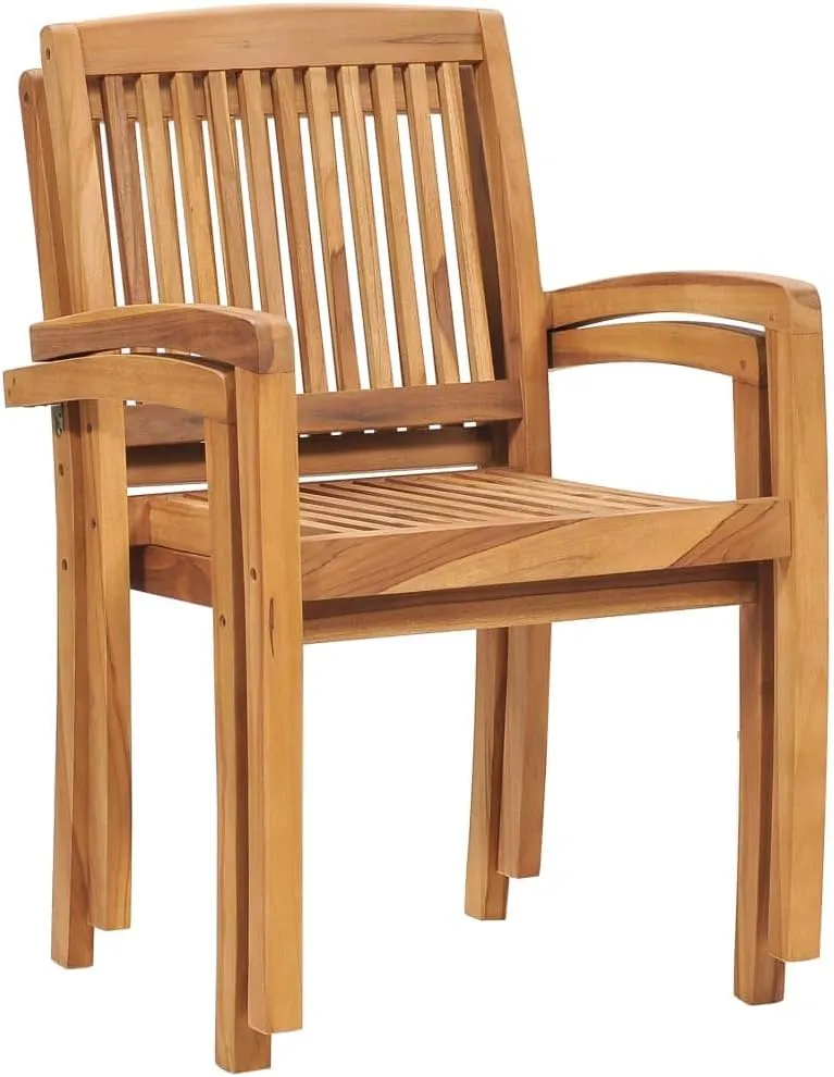 fire Pit Chairs,high Chair,Patio Furniture,Beach Chair,Patio Chairs 2 pcs with Gray Cushions Solid Teak WoodFor Gardens, patios, Balconies