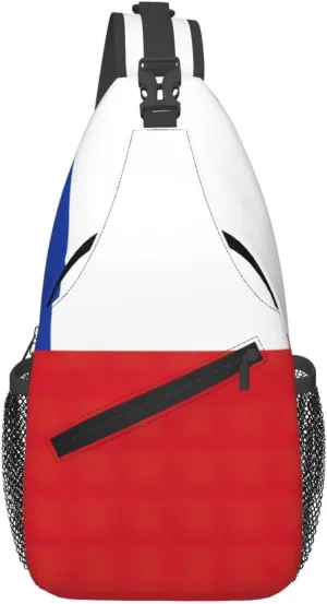 Flag Of Chile Print Lightweight Sling Small Shoulder Bag - Chic Cross Chest Bag With Adjustable Strap