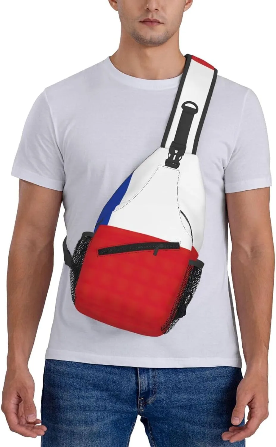 Flag Of Chile Print Lightweight Sling Small Shoulder Bag - Chic Cross Chest Bag With Adjustable Strap