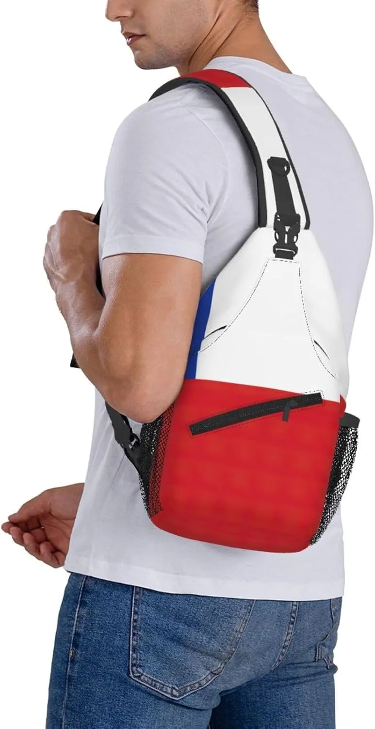 Flag Of Chile Print Lightweight Sling Small Shoulder Bag - Chic Cross Chest Bag With Adjustable Strap