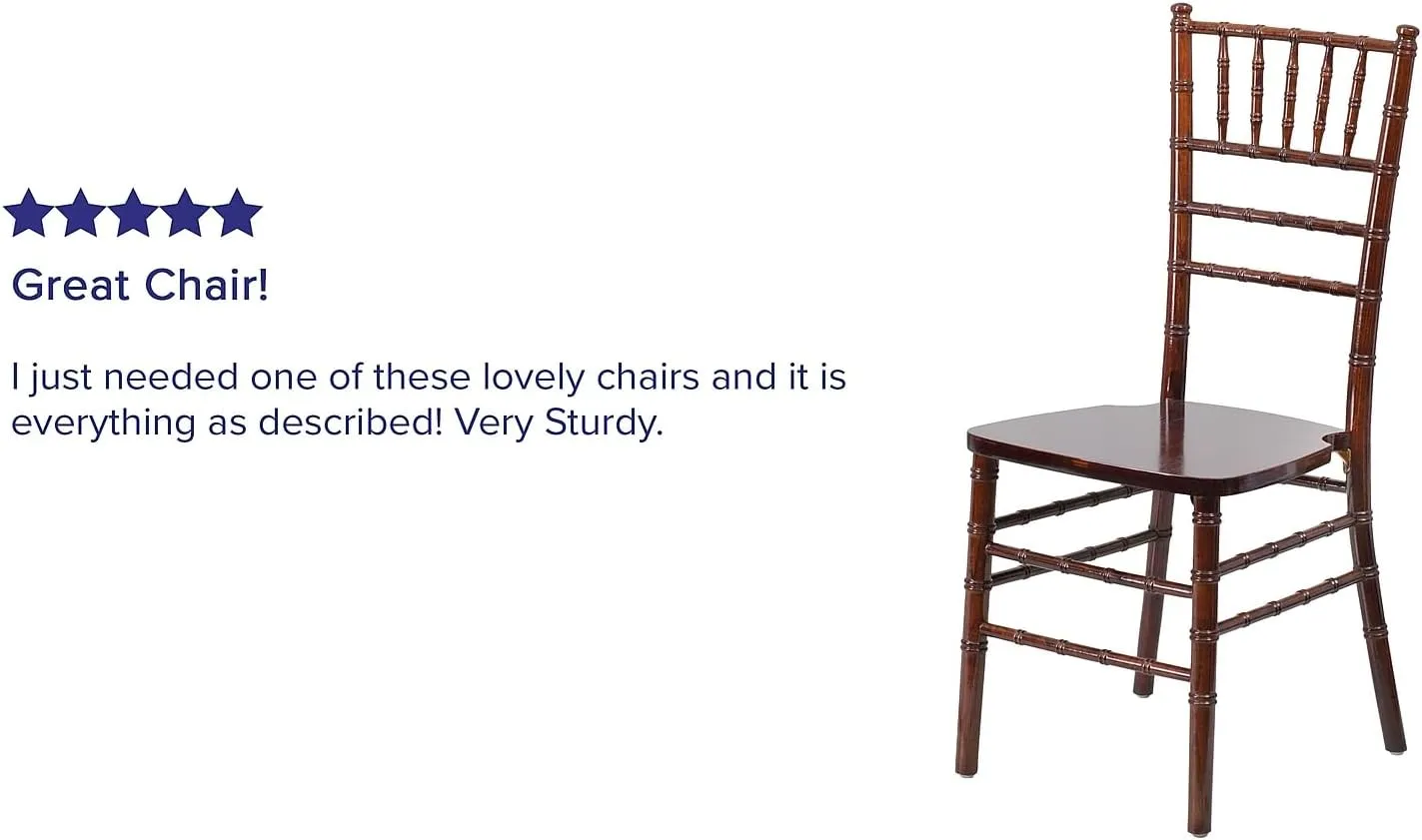 Flash Furniture 2 Pack HERCULES Series Fruitwood Chiavari Chair