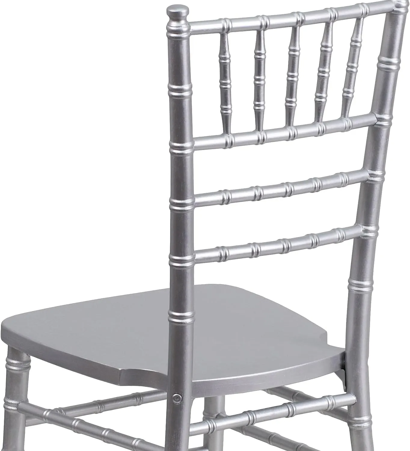 Flash Furniture 2 Pack HERCULES Series Silver Wood Chiavari Chair