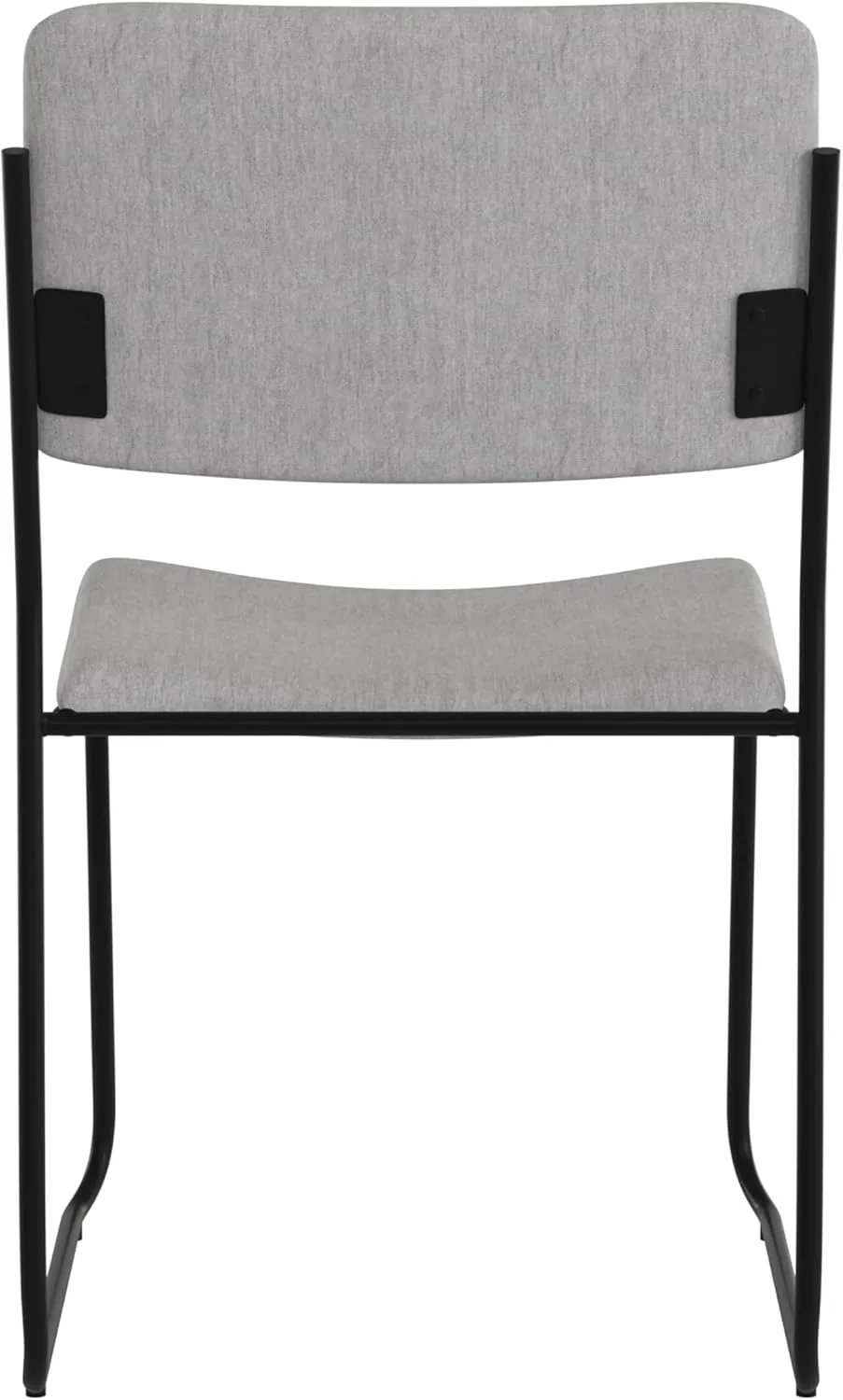 Flash Furniture HERCULES Series 500 lb. Capacity High Density Gray Fabric Stacking Chair with Sled Base