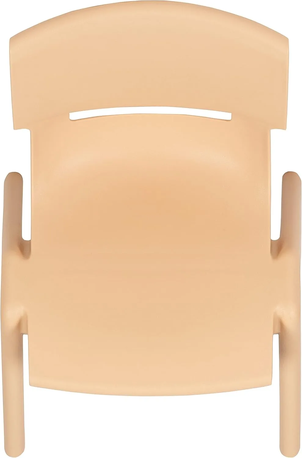 Flash Furniture Whitney 10 Pack Natural Plastic Stackable School Chair with 12" Seat Height