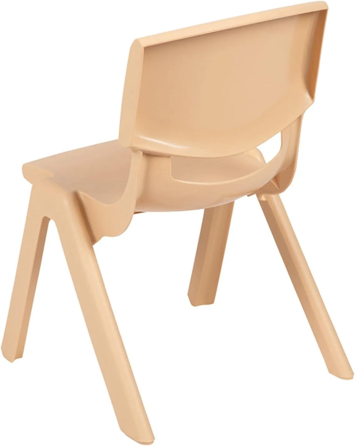 Flash Furniture Whitney 4 Pack Plastic Stackable School Chairs with 10.5" Seat Height, Assorted Colors
