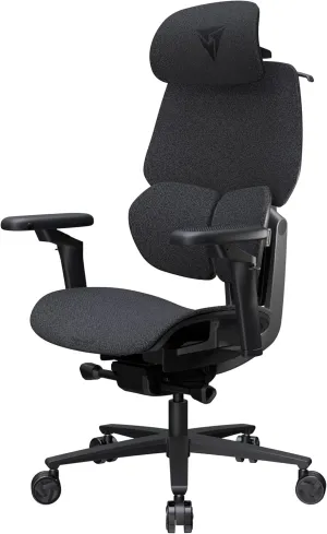 Flex Pro Ergonomic Office Chair, for Adults Gaming Chair, High Back Desk Chair, Synchronous Tilt, Forward Tilt, 19D Fully Self-Adjusting, Adjustable Backrest High, Fabric, Loft Dark Grey