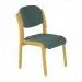 Flex Wooden Stacking Upholstered Chair