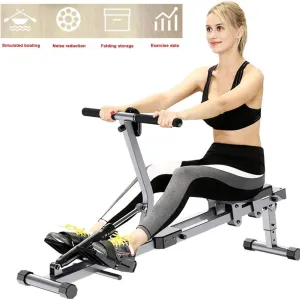 Foldable Rowing Machines Folding Rowing Machine - Indoor Fitness Equipment - Portable Mini Rowing Machine - Multi-Function Rowing Device ?for ?Home Workout ?and? Cardio