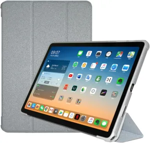Folio Stand Case for TECLAST P50 / P50S Tablet 11", PU Leather Slim Multi-Viewing Angles Cover with Auto Wake/Sleep Function Hard Back Shell Protective Sleeve (Silver)