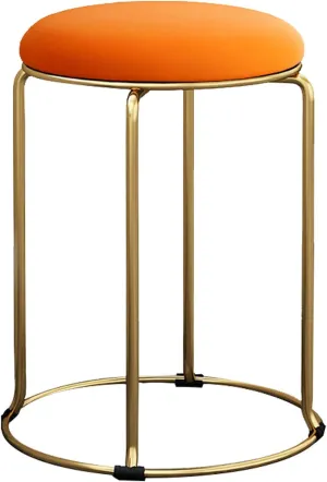 Footstool Stool Workshop - Bar Stool - High Chair Home Office Desk Chairs Metal Round Room Chair Seats Industrial Fixed Height 46cm Stackable Counter Chair Sewing Stool Ergonomic B