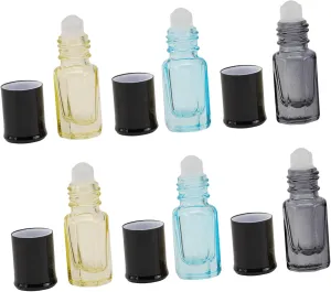 FRCOLOR 12pcs Roller Bottles Refillable Perfume Containers Portable Travel-friendly for Smooth Application Face Body