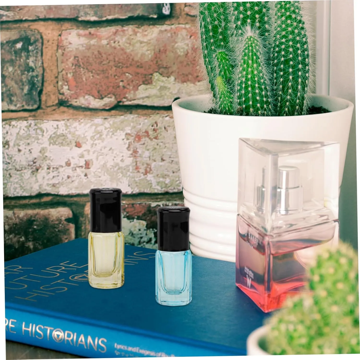 FRCOLOR 12pcs Roller Bottles Refillable Perfume Containers Portable Travel-friendly for Smooth Application Face Body