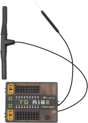 FrSky 2.4G 900M Tandem Dual-Band Receiver TD R18 Receiver with 18CH Ports