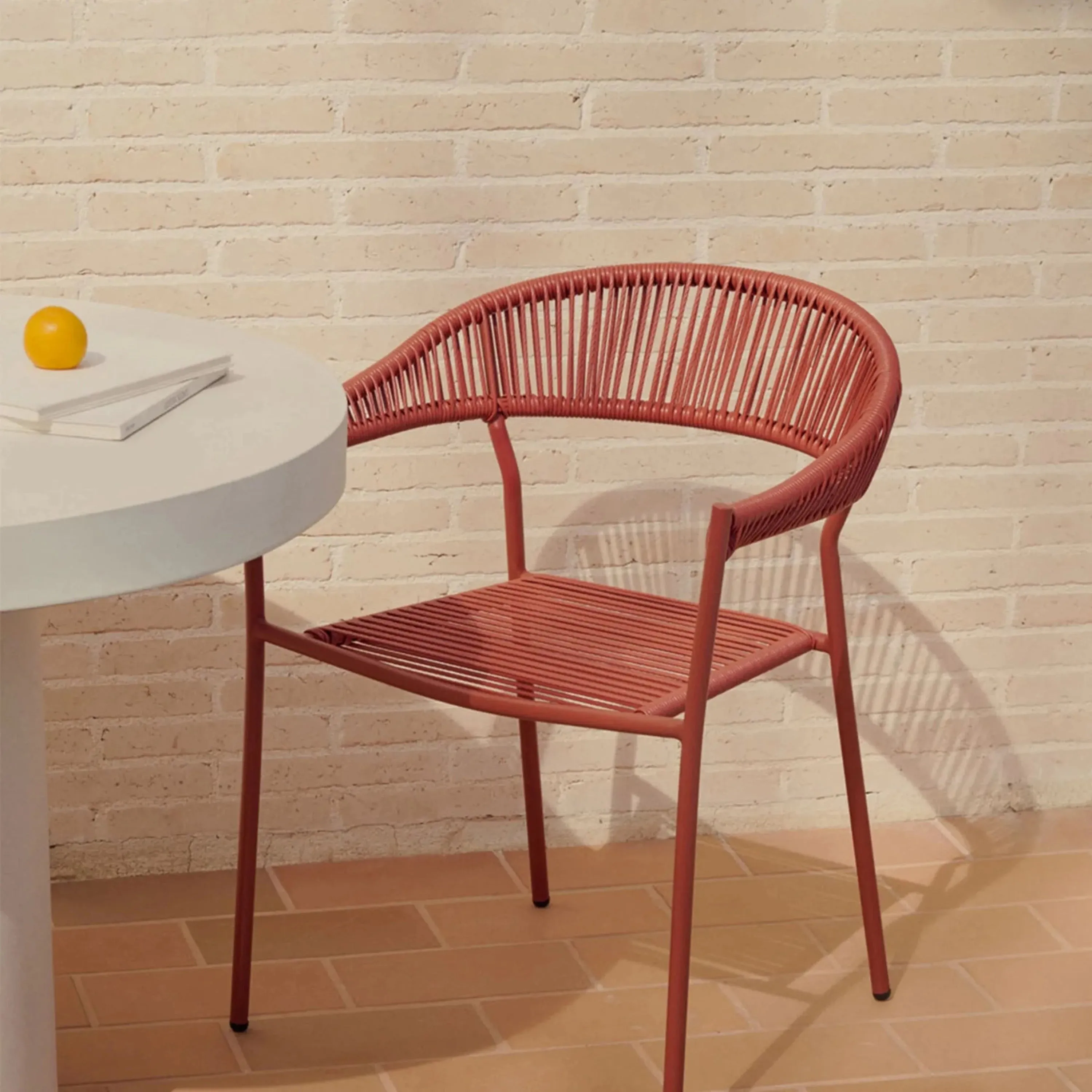 Futadera Outdoor Dining Chair - Terracotta
