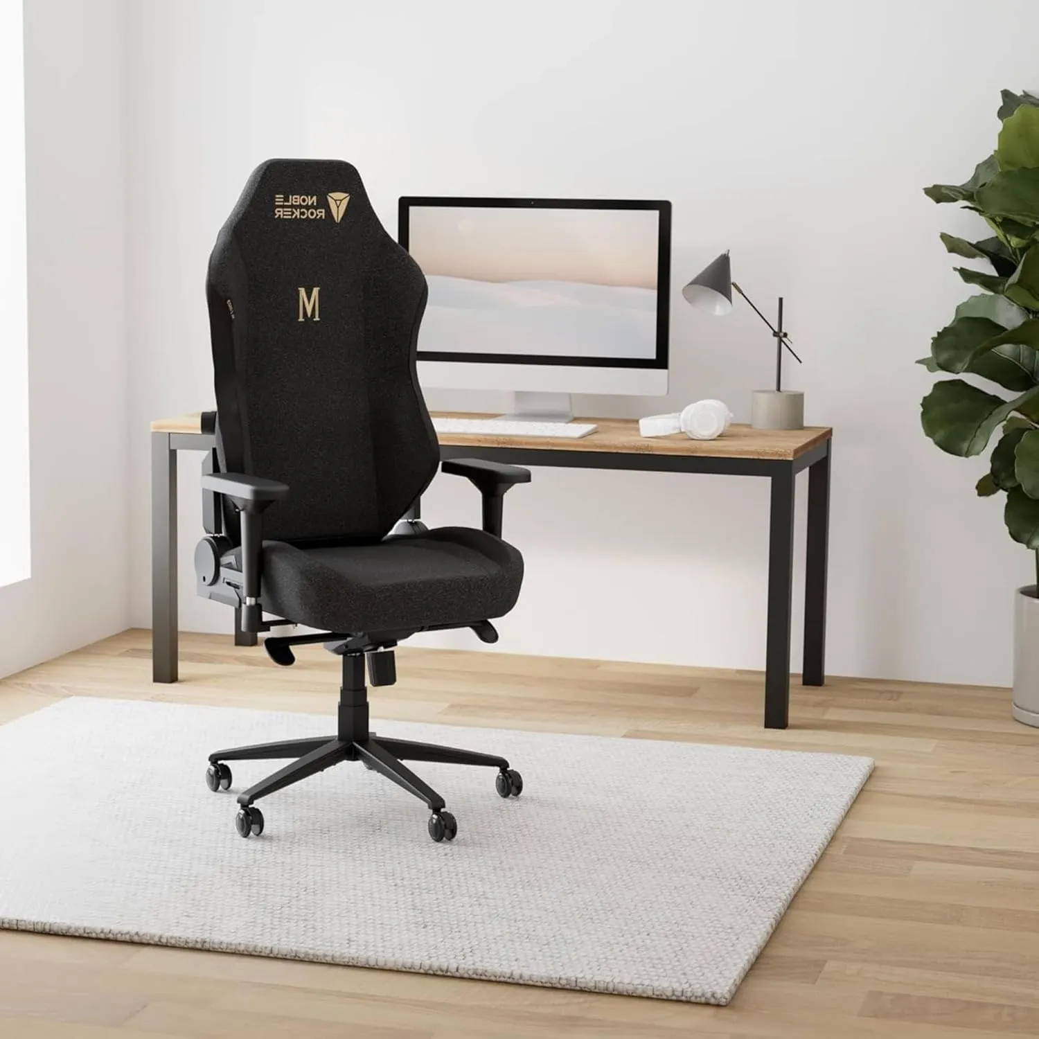 Gaming Chair Ergonomic PC Game Chair- Lumbar Support Headrest 4D Armrests Computer Chair, Big and Tall Comfortable Large, Ergonomic, Metal