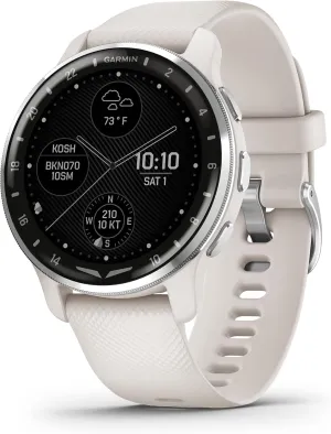 Garmin D2™ Air X10, Touchscreen Aviator Smartwatch with GPS, Aviation Weather, Call and Text, Health and Wellness Features and More, Ivory