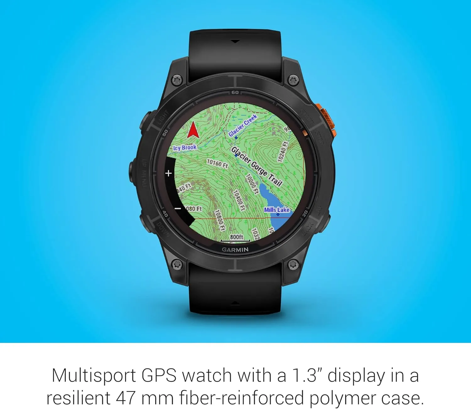 Garmin fēnix 7 Pro Solar, Multisport GPS Smartwatch, Built-in Flashlight, Solar Charging Capability, Black