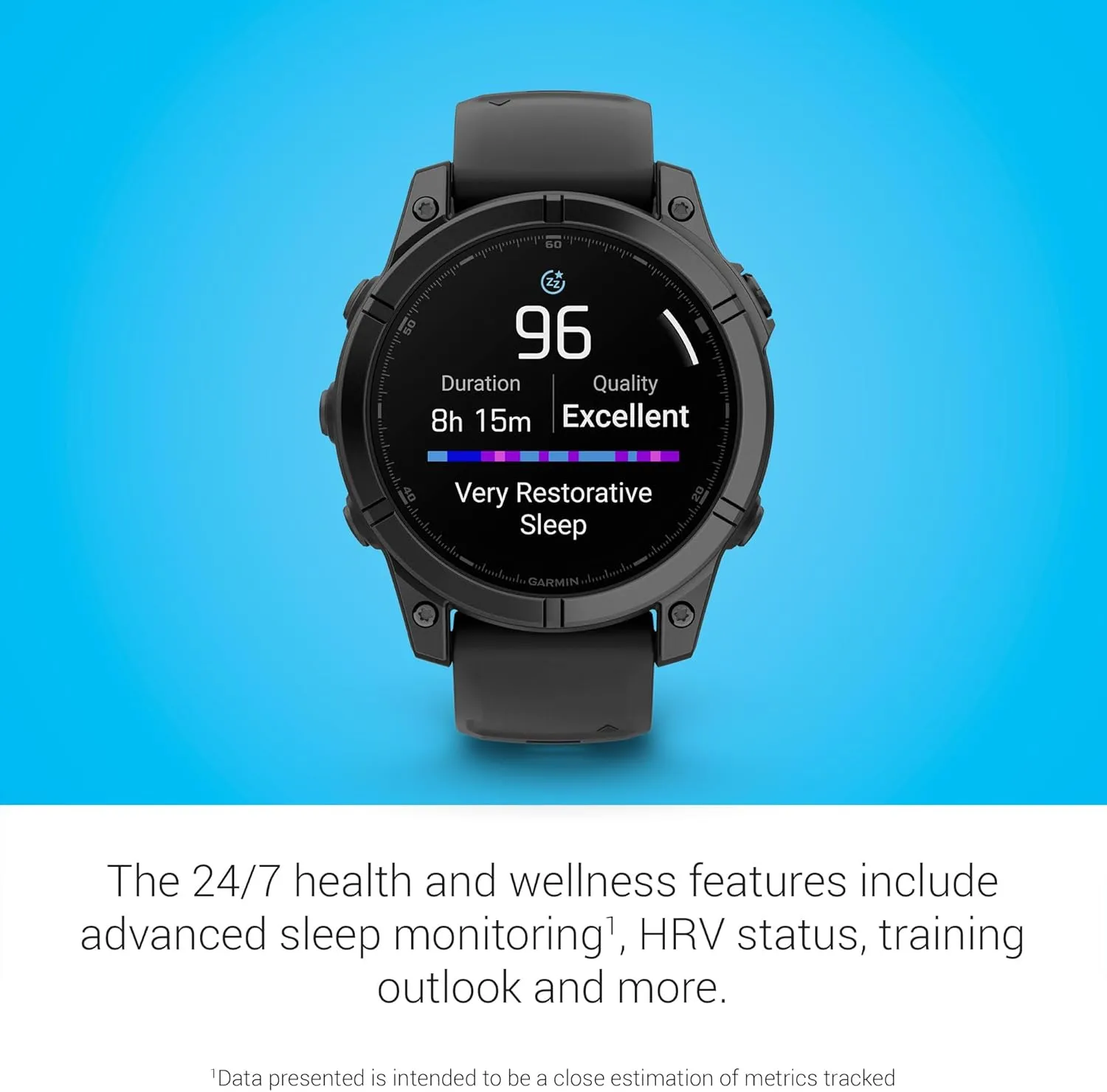 Garmin fēnix® E – 47 mm, AMOLED, Premium Multisport GPS Smartwatch, Long-Lasting Battery Life, Slate Gray Steel with Black Band