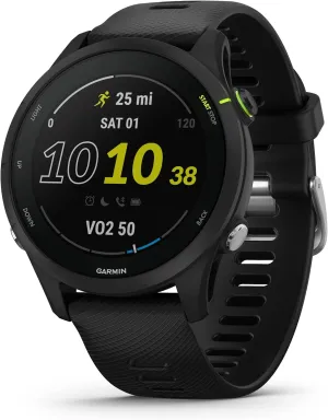 Garmin Forerunner 255 Music, GPS Running Smartwatch with Music, Advanced Insights, Long-Lasting Battery, Black (Renewed), 46 MM
