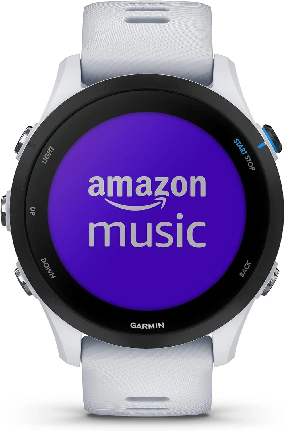 Garmin Forerunner® 255 Music, GPS Running Smartwatch with Music, Advanced Insights, Long-Lasting Battery, White