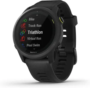 Garmin Forerunner 745, GPS Running Watch, Detailed Training Stats and On-Device Workouts, Essential Smartwatch Functions, Black (010-02445-00) (Renewed)