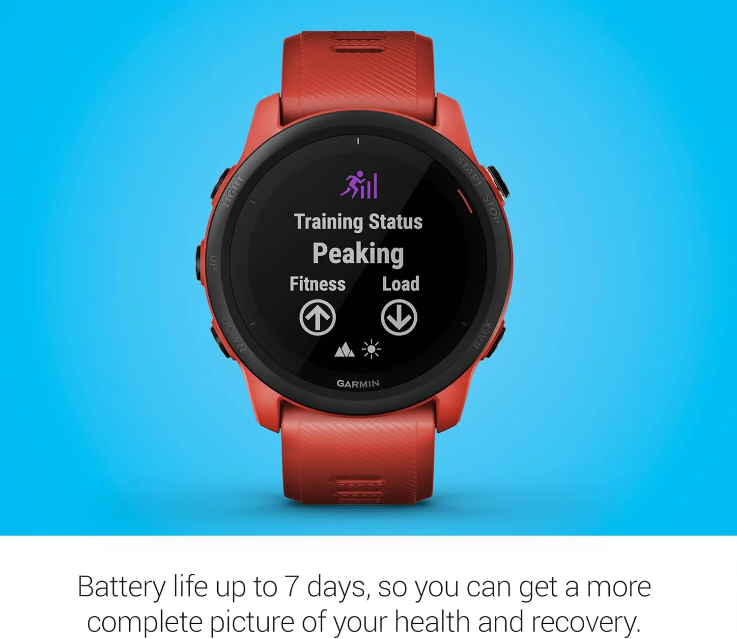 Garmin Forerunner 745, GPS Running Watch, Detailed Training Stats and On-Device Workouts, Essential Smartwatch Functions, Red (Renewed)