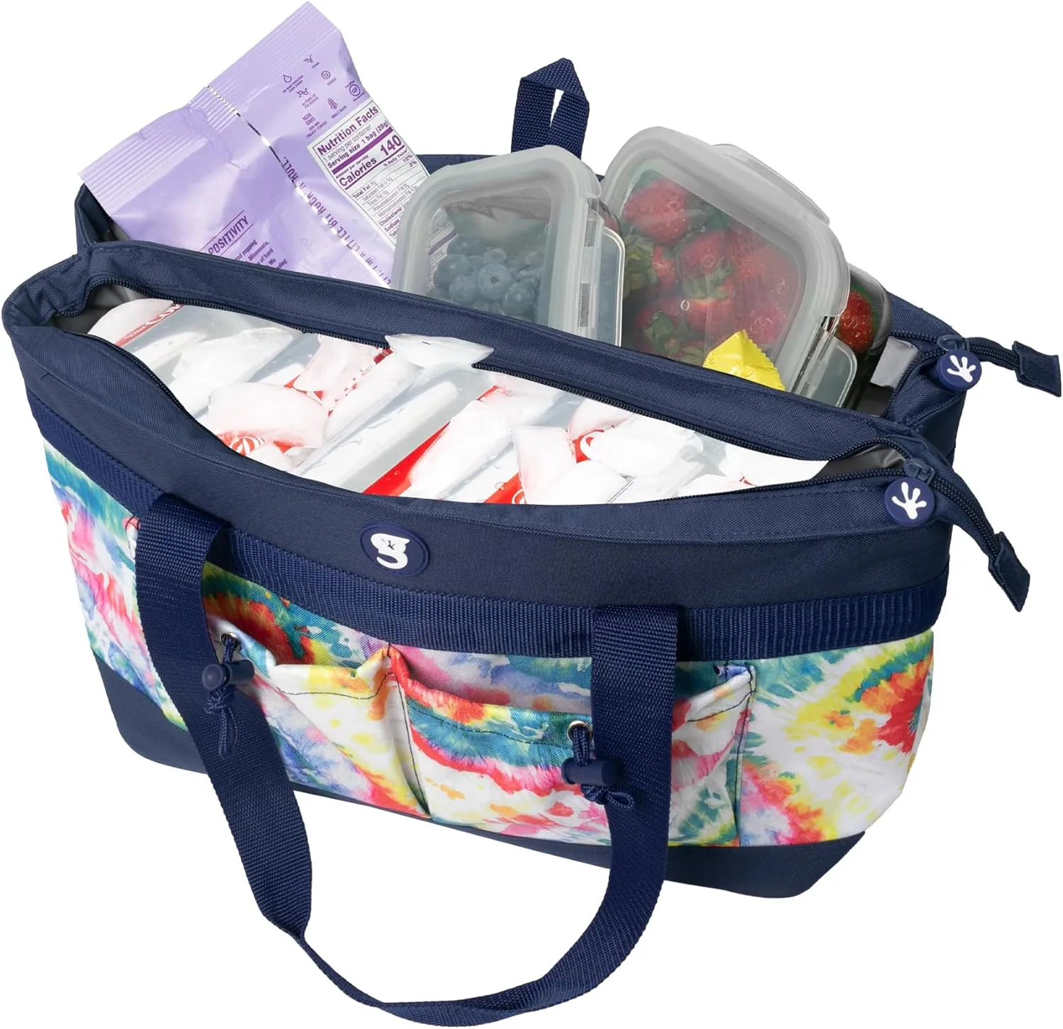 geckobrands 2 Compartment Tote Cooler – Durable, Leak-Proof Insulated Cooler Bag for Food and Drinks