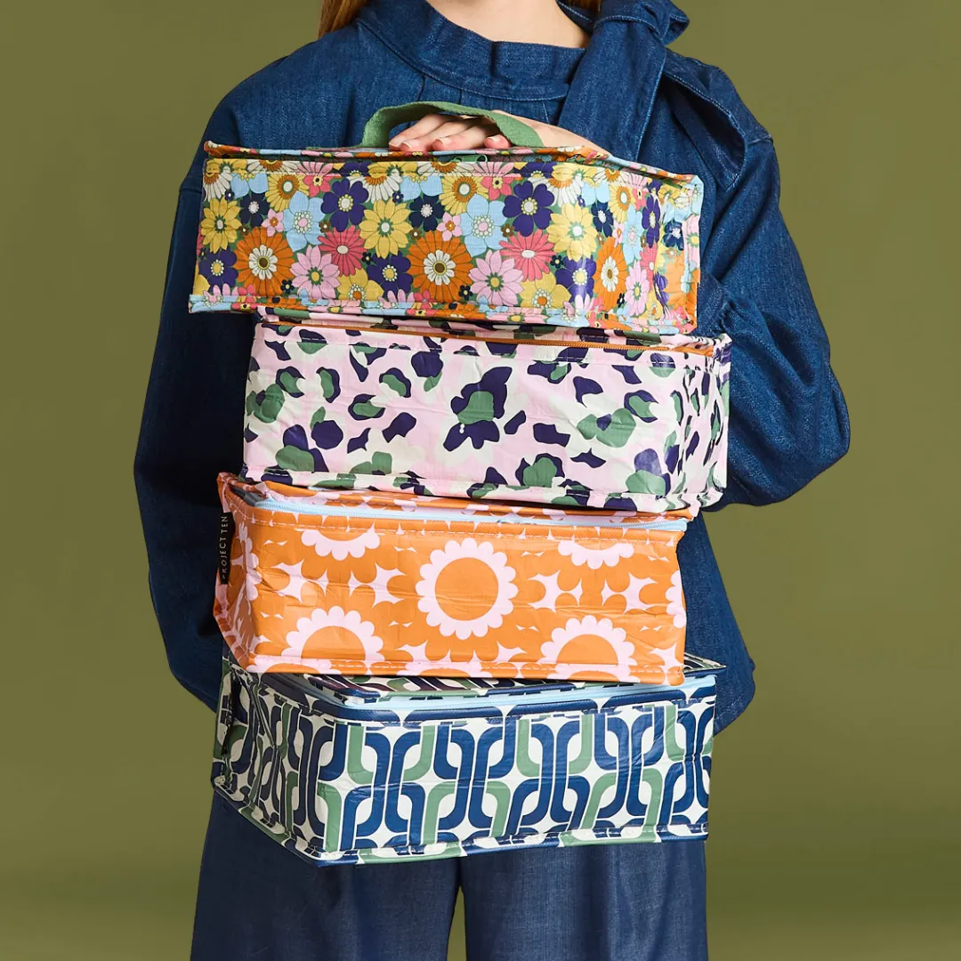 Geo Floral Takeaway Bag