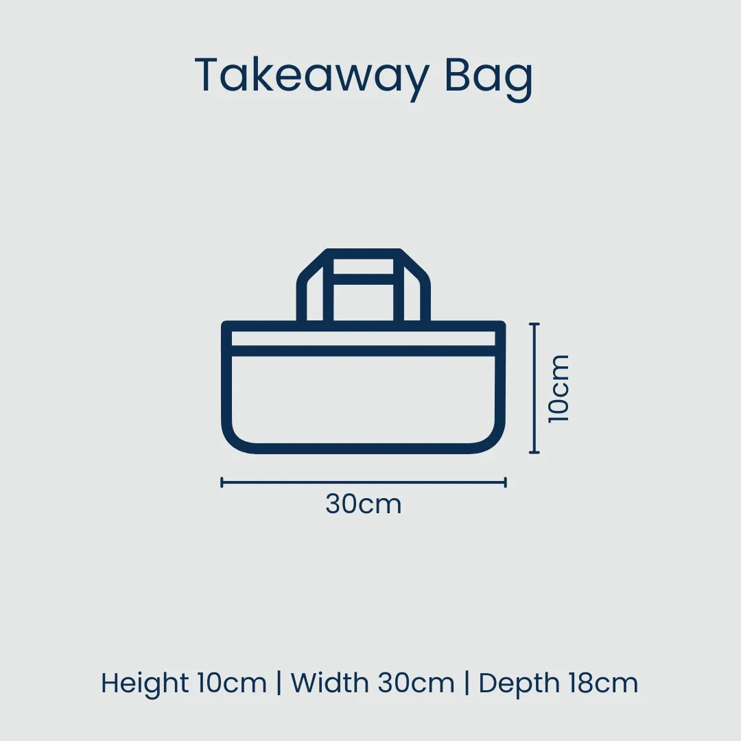 Geo Floral Takeaway Bag