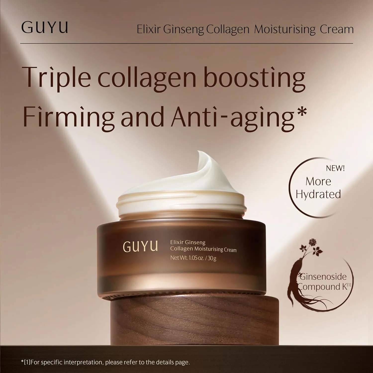 Ginseng Anti-Aging Skincare Set - Face Cream, Serum, Eye Cream, Beauty Device, Clinically Proven to Reduce Wrinkles, Boost Collagen, Luxury Skincare for Firming