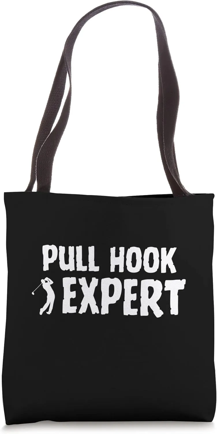 Golf Golfing Terminology Pull Hook Shot Swing Expert Tote Bag