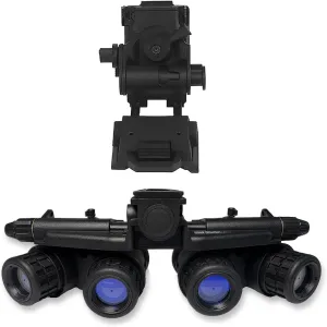 GPNVG 18 Night Vision Goggles Dummy Model with Night Vision Mount, Four-Tube Binocular Night Vision for Tactical Helmet NVG Mount, Cosplay Prop