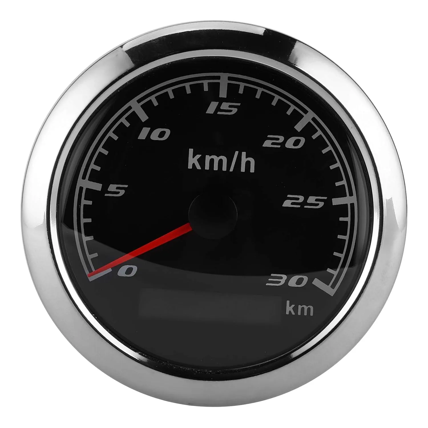 GPS Speedometer 30kmh Odometer 85mm IP67 for Boats and Cars (Black Dial)