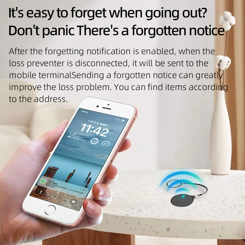 GPS Tracker for Kids,Pets,Dogs,Luggage,No Monthly Fee,Real-Time Global Tracking Device,Item Finder,Waterproof Mini Tag Compatible with Apple Find My App,iOS (Black)