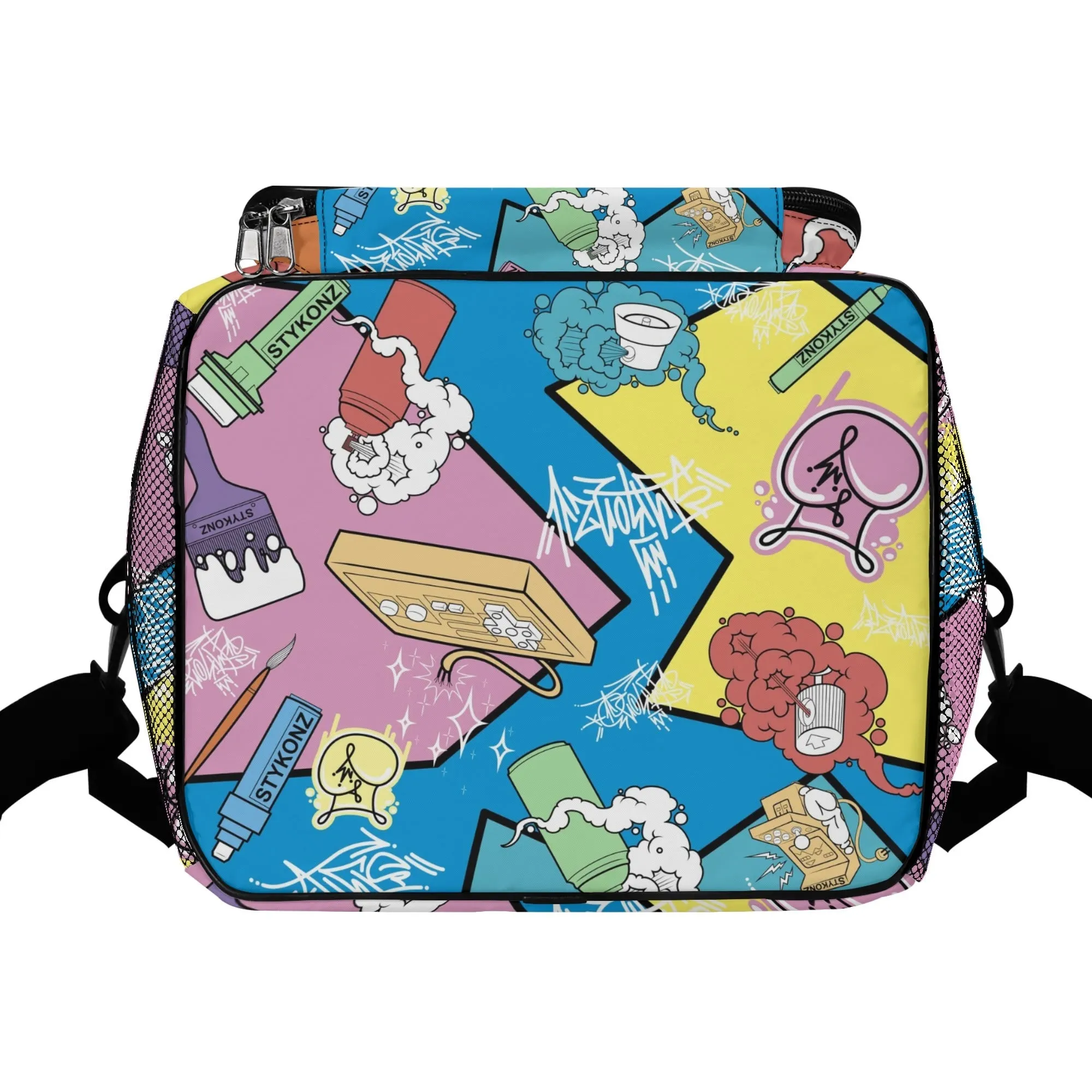 Graffiti Lunch Bag Picnic Bag Cooler Bag feat 90s Elements