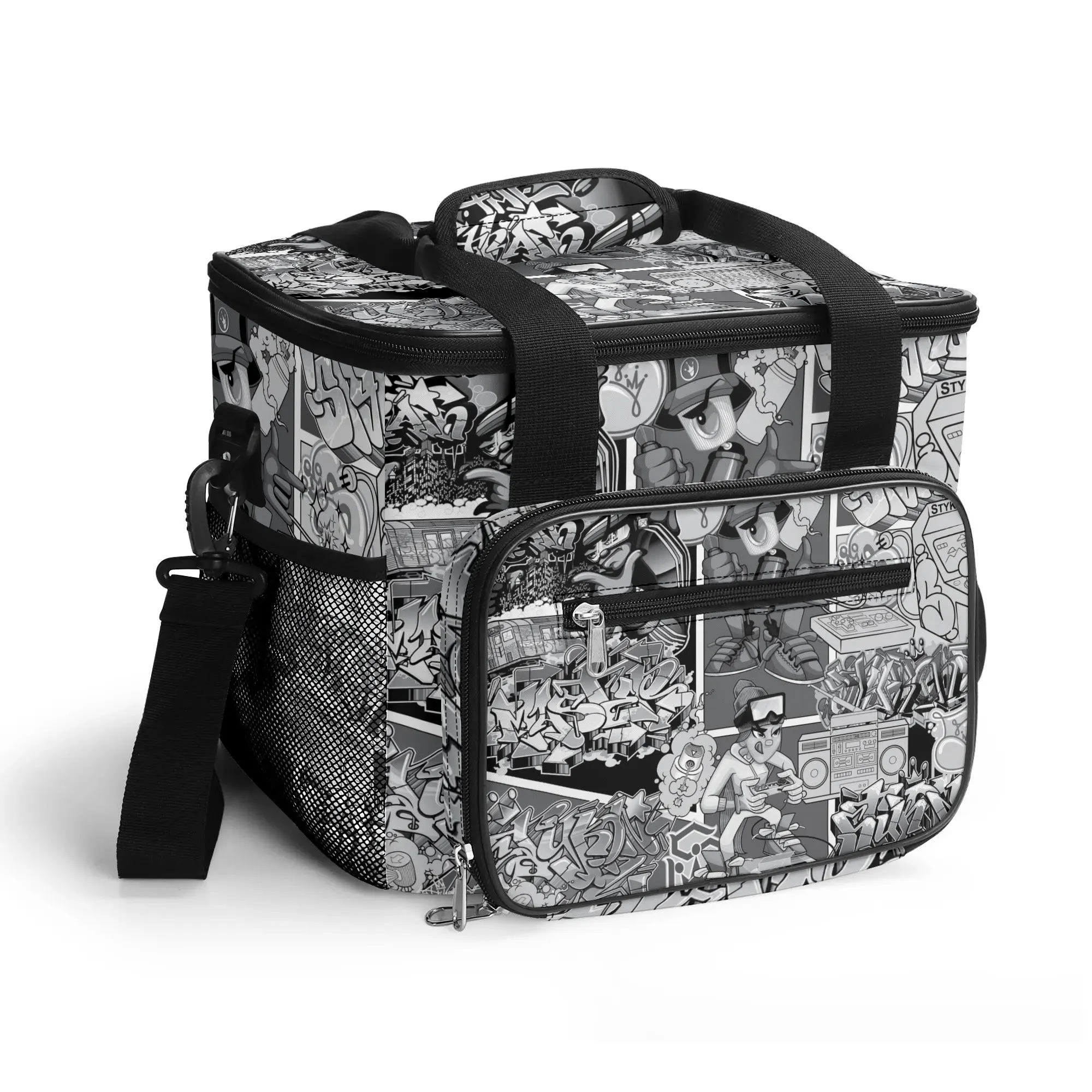Graffiti Lunch Bag Picnic Bag feat BW Comic Stykonz