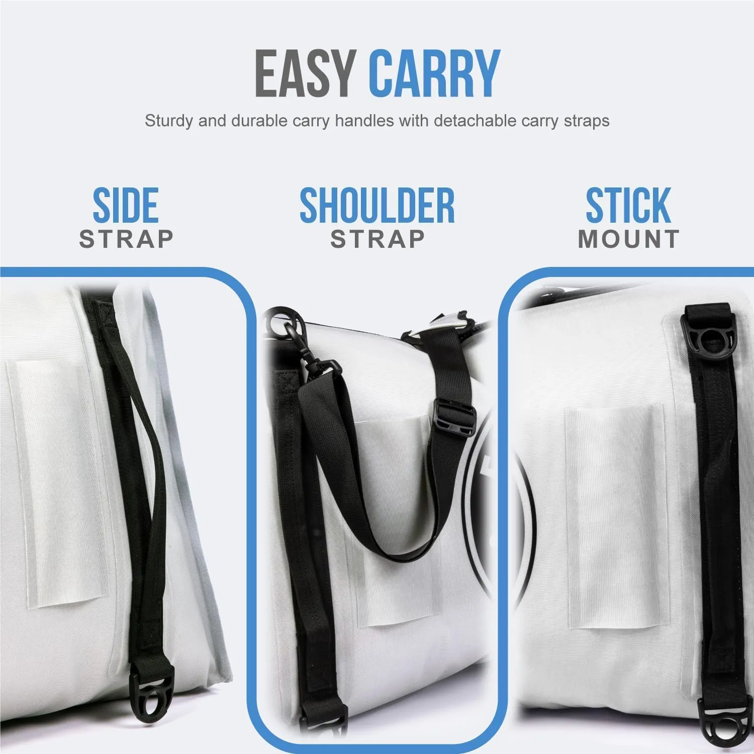 Gusseted Insulated Fish Cooler - Zipper Waterproof Nylon Bag - Portable and Leakproof With Heavy Duty Handles for Travel, Outdoor, Fishing