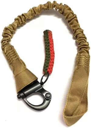 H World EU Tactical Upgraded Version Multi-Use Adjustable Quick Release Retractable Safety Sling Lanyard for Outdoor Sports Airsoft Hiking