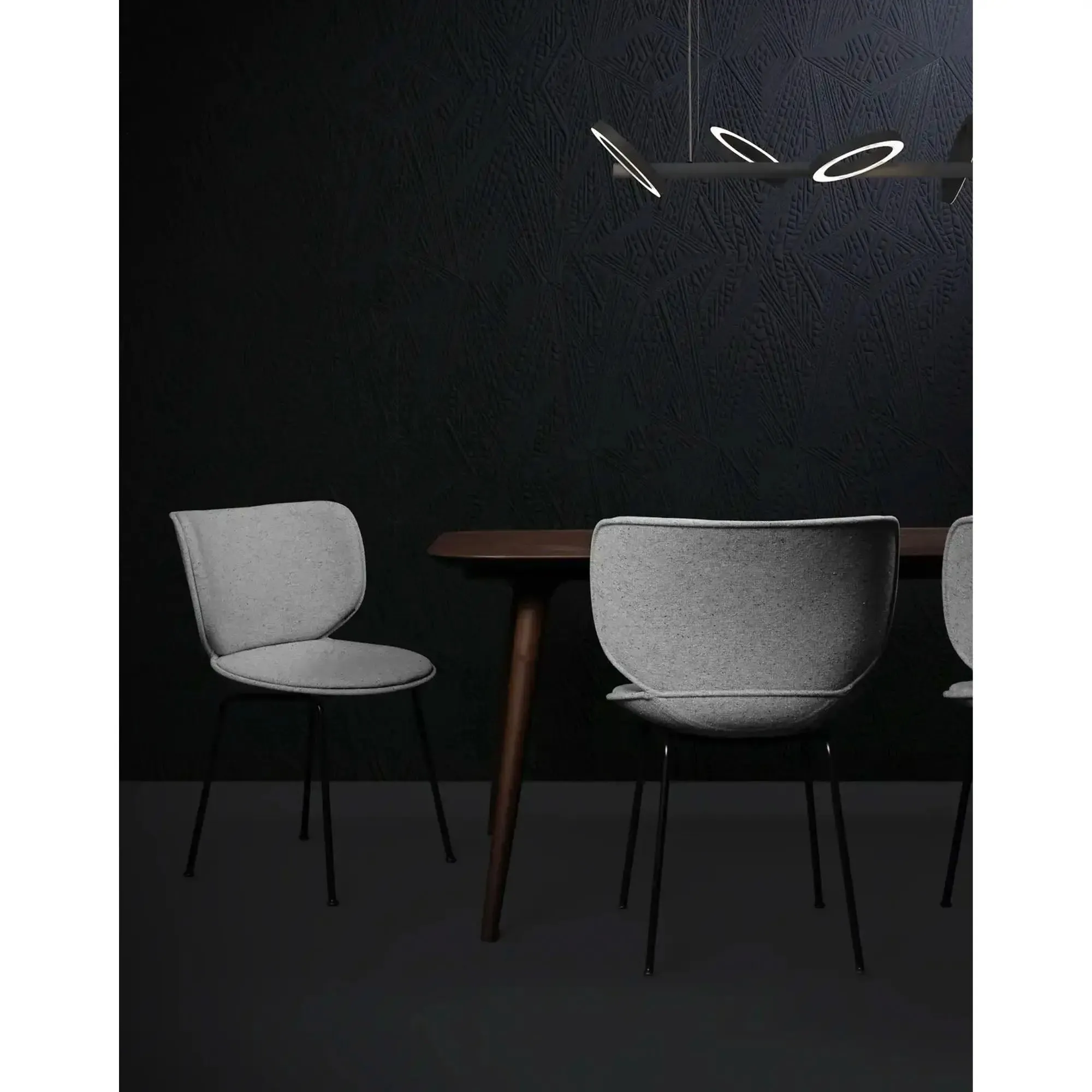 Hana Chair Set of 4 - Un-Upholstered (Stackable Black Legs)