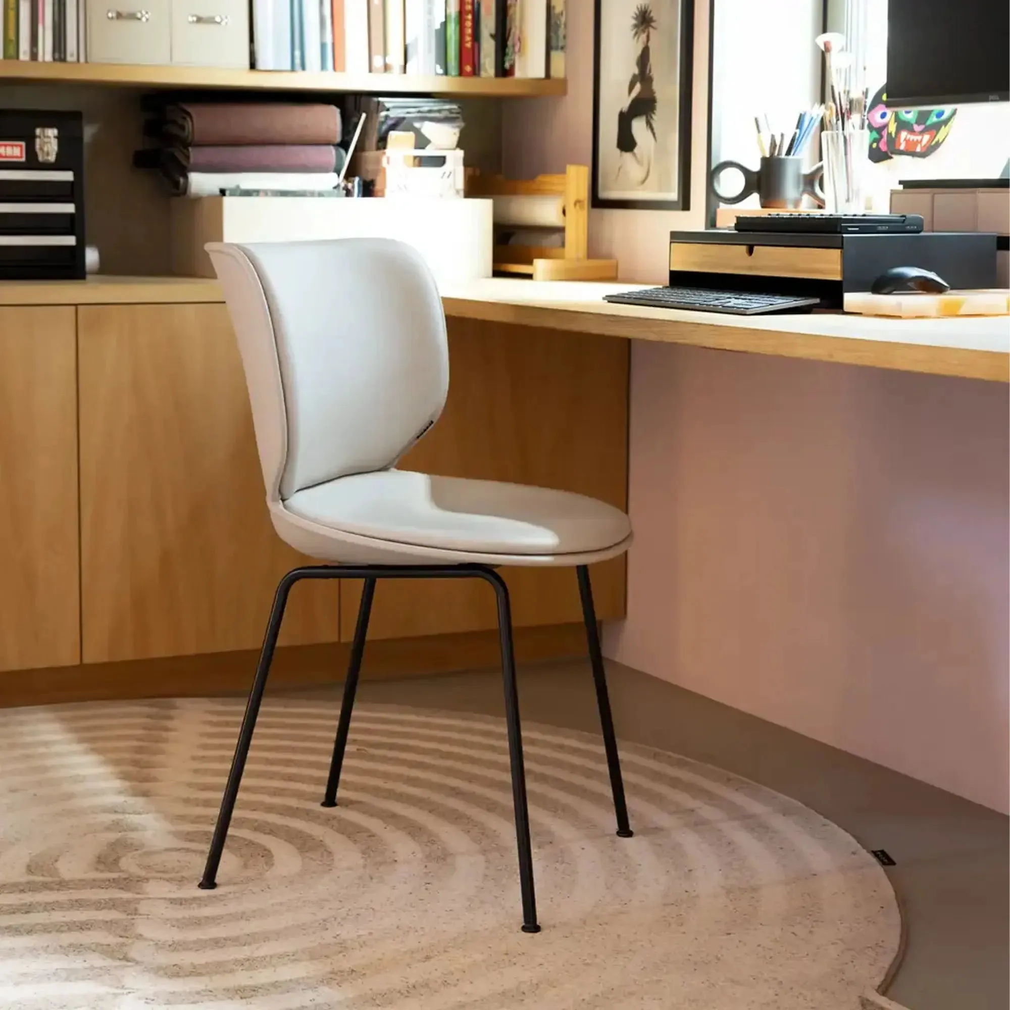 Hana Chair Set of 4 - Un-Upholstered (Stackable Black Legs)